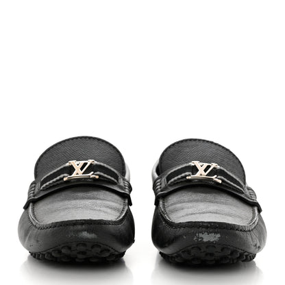 Louis Vuitton Taiga Hockenheim Moccasin Loafers 8.5 Black 2 of 10