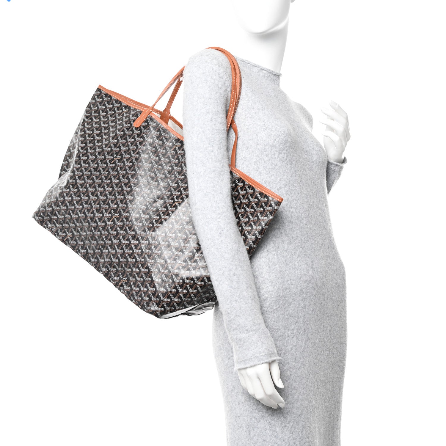 Goyard Goyardine Saint Louis GM Black Gold 2 of 12