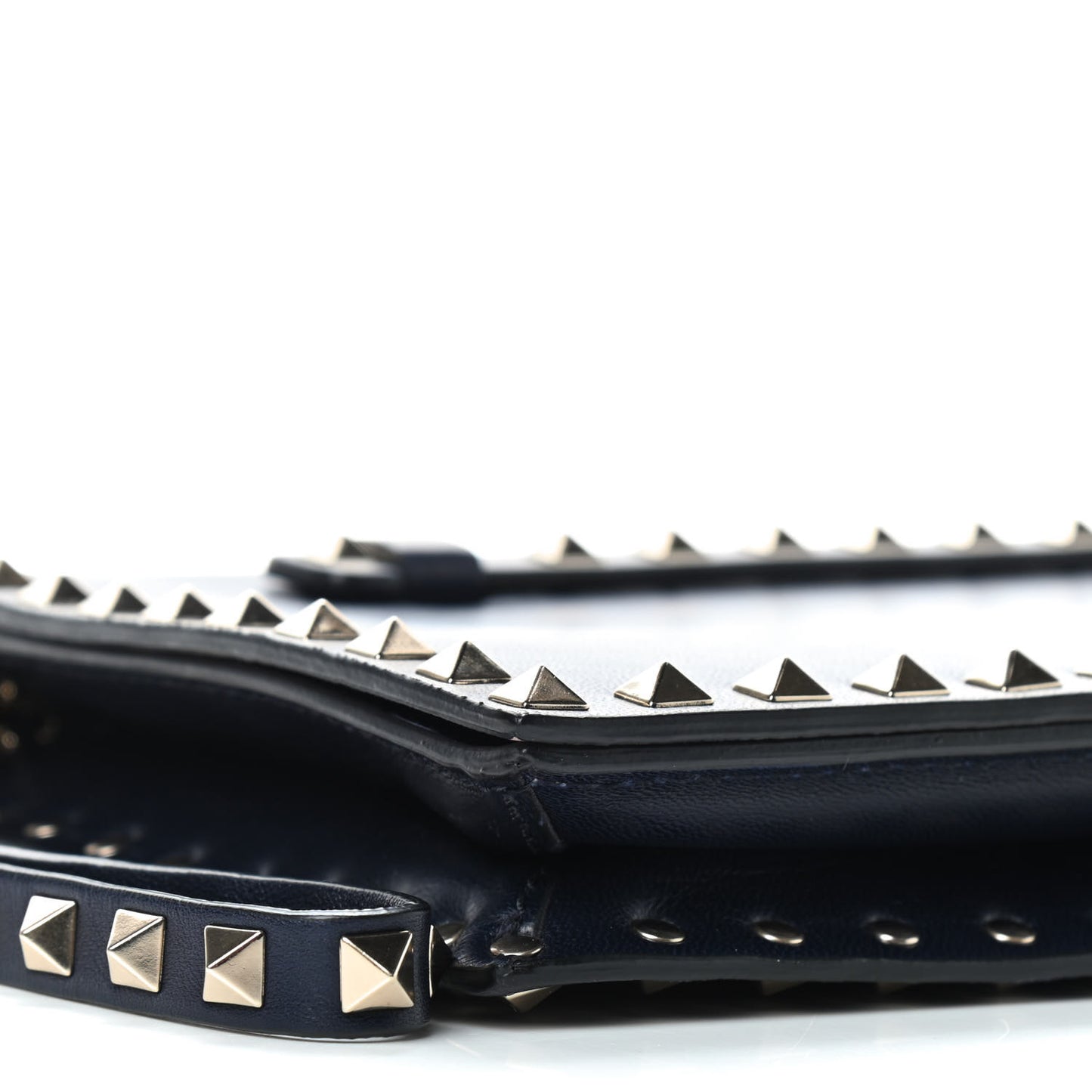 Nappa Rockstud Wristlet Clutch Marine