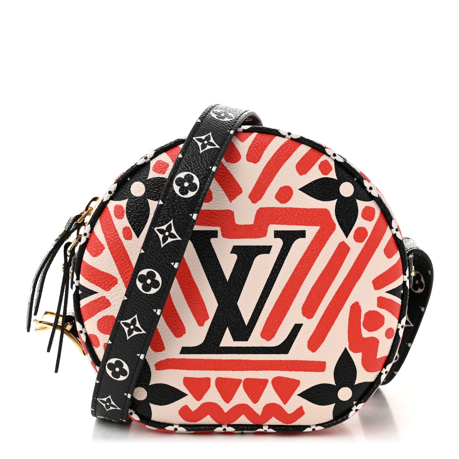 Louis Vuitton Monogram Giant Crafty Boite Chapeau Souple PM Creme Rouge Black 1 of 10