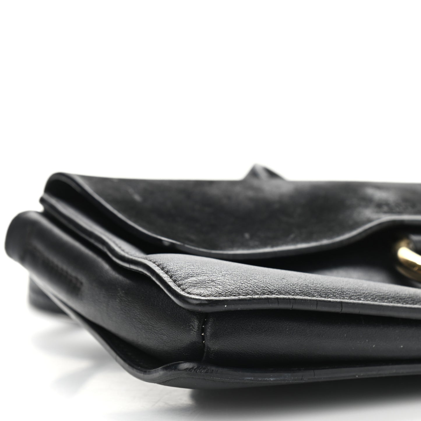 Suede Calfskin Small Faye Shoulder Bag Black