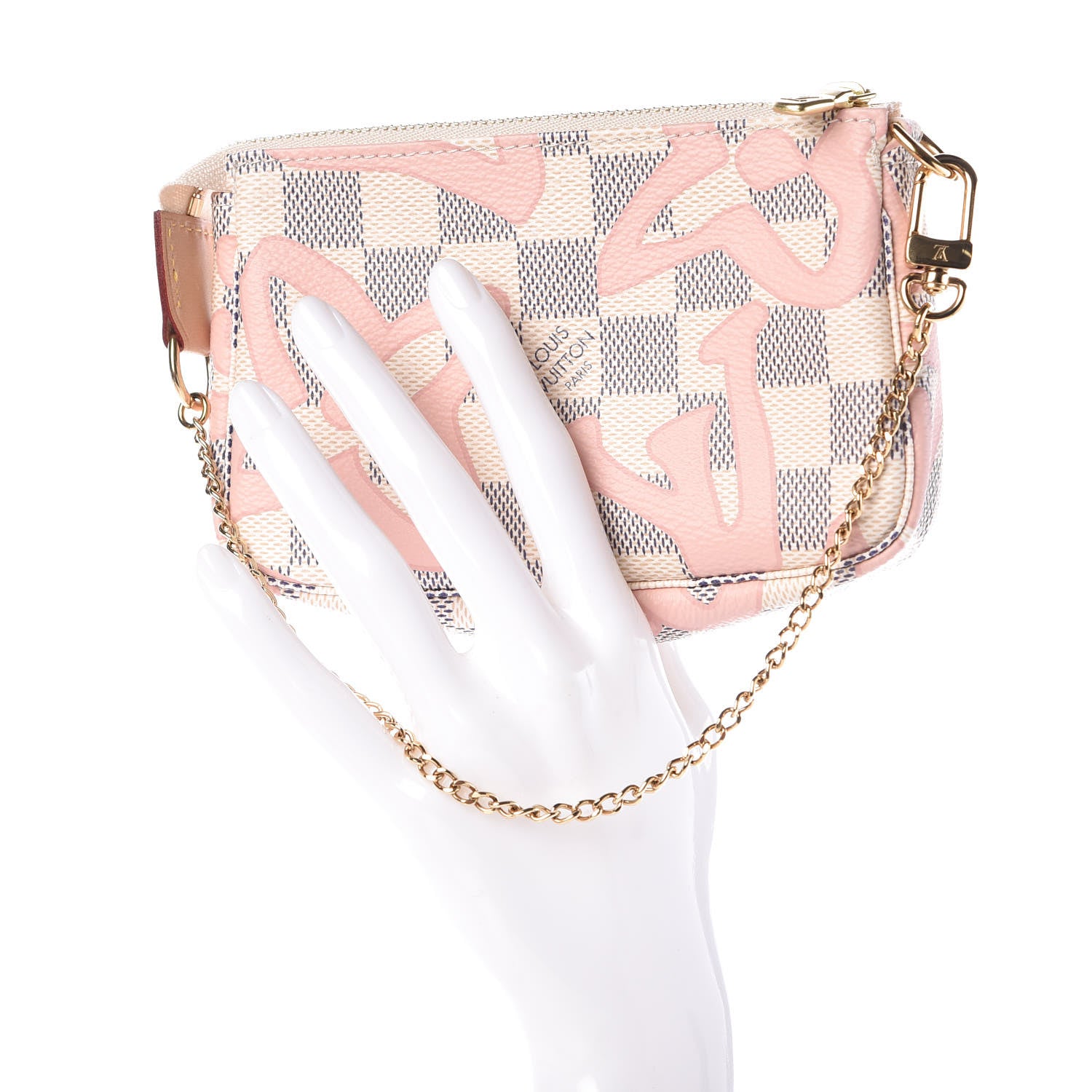 Louis Vuitton Damier Azur Tahitienne Mini Pochette Accessories 2 of 8