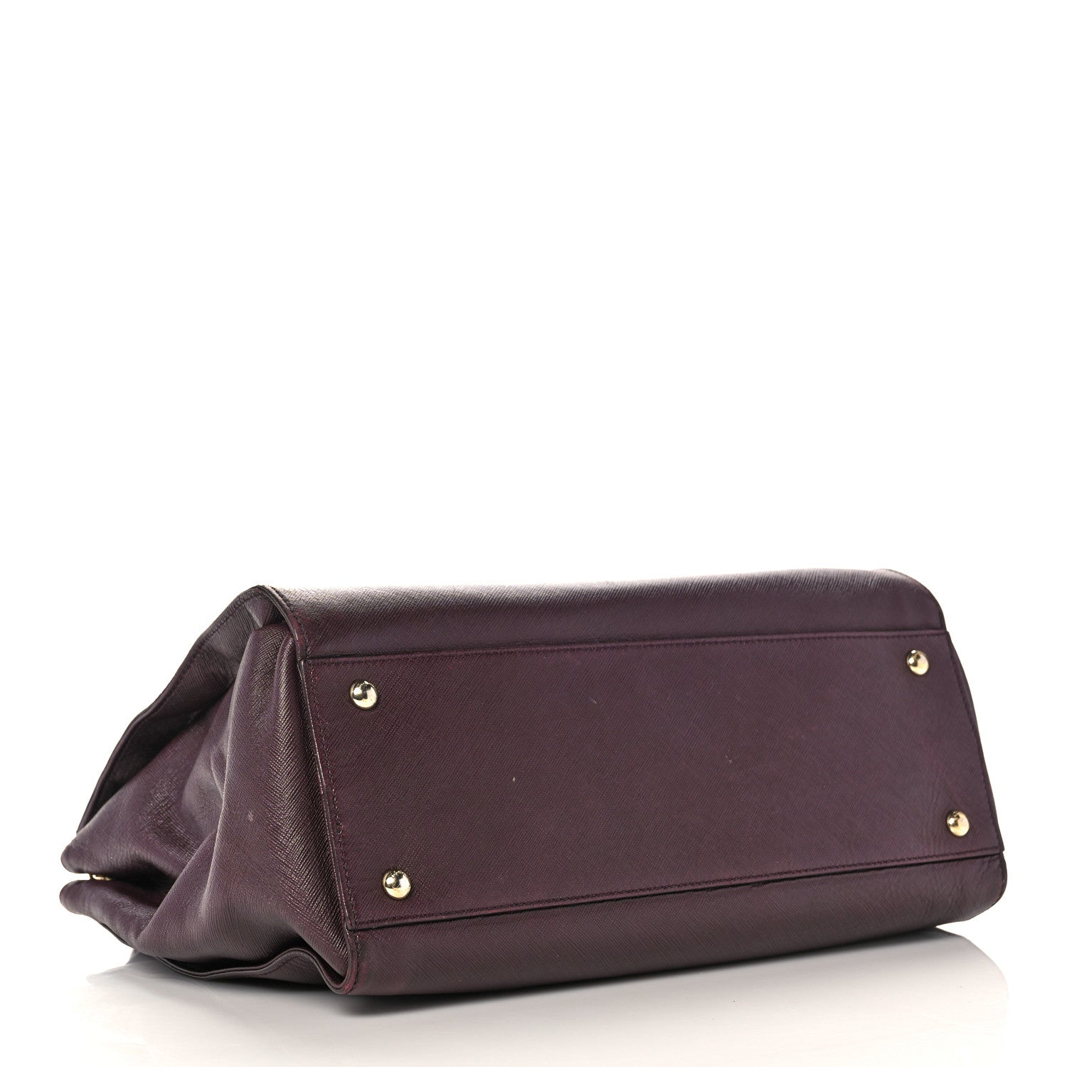Salvatore Ferragamo Printed Calfskin Beky Tote Burgundy 4 of 25