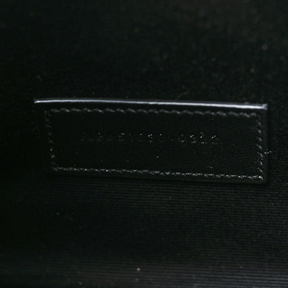 Saint Laurent Grain De Poudre Textured Mixed Matelasse Triquilt Monogram Clutch Dark Beige 7 of 10