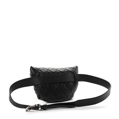 Chanel Grained Calfskin Quilted Waist Belt Bag Black 3 of 11