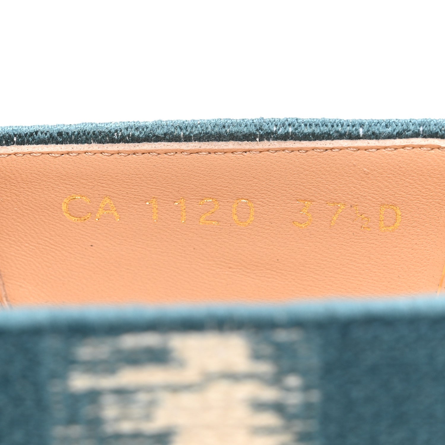 Christian Dior Cotton D-Stripes Embroidered Granville 15mm Espadrilles 37.5 Deep Ocean 9 of 10