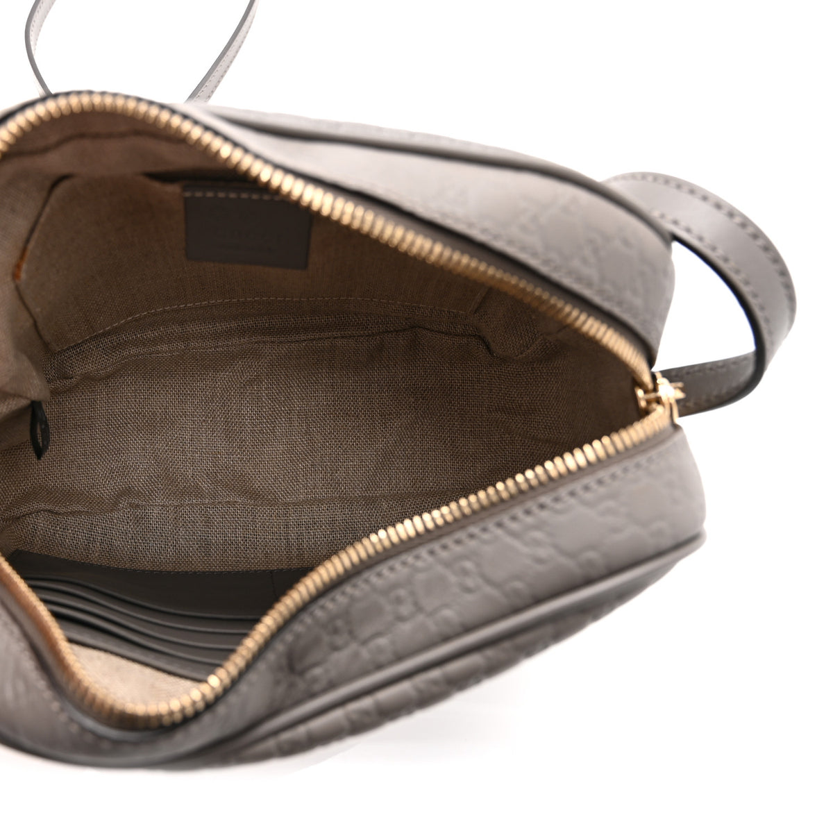 Microguccissima Mini Bree Messenger Bag Grey