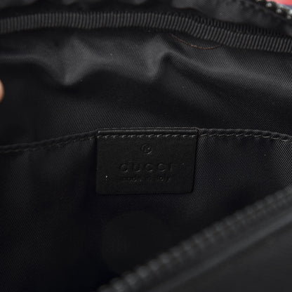 Gucci Canvas Web Tiger Embroidered Messenger Bag Black 4 of 9