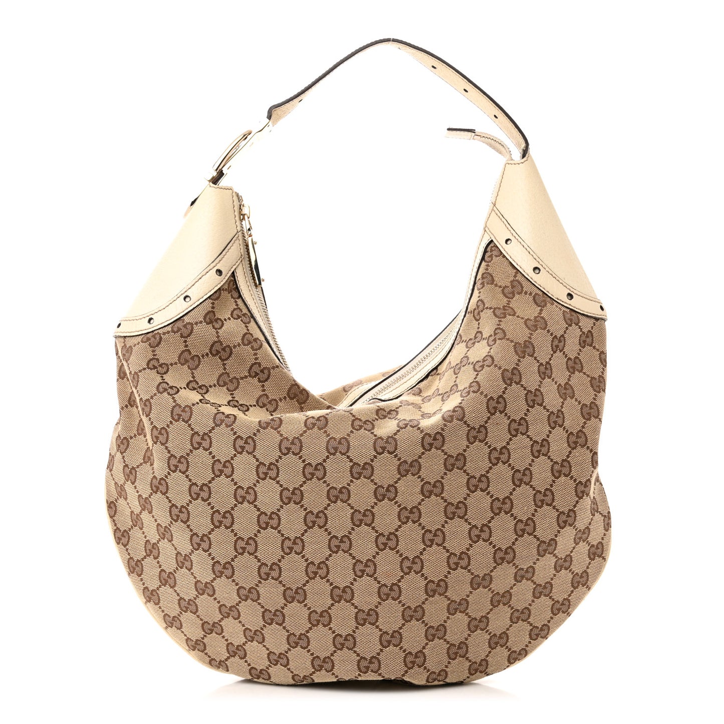 Monogram Glam Hobo Off White