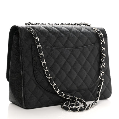 Chanel Caviar Quilted Maxi Double Flap Black 5 of 28