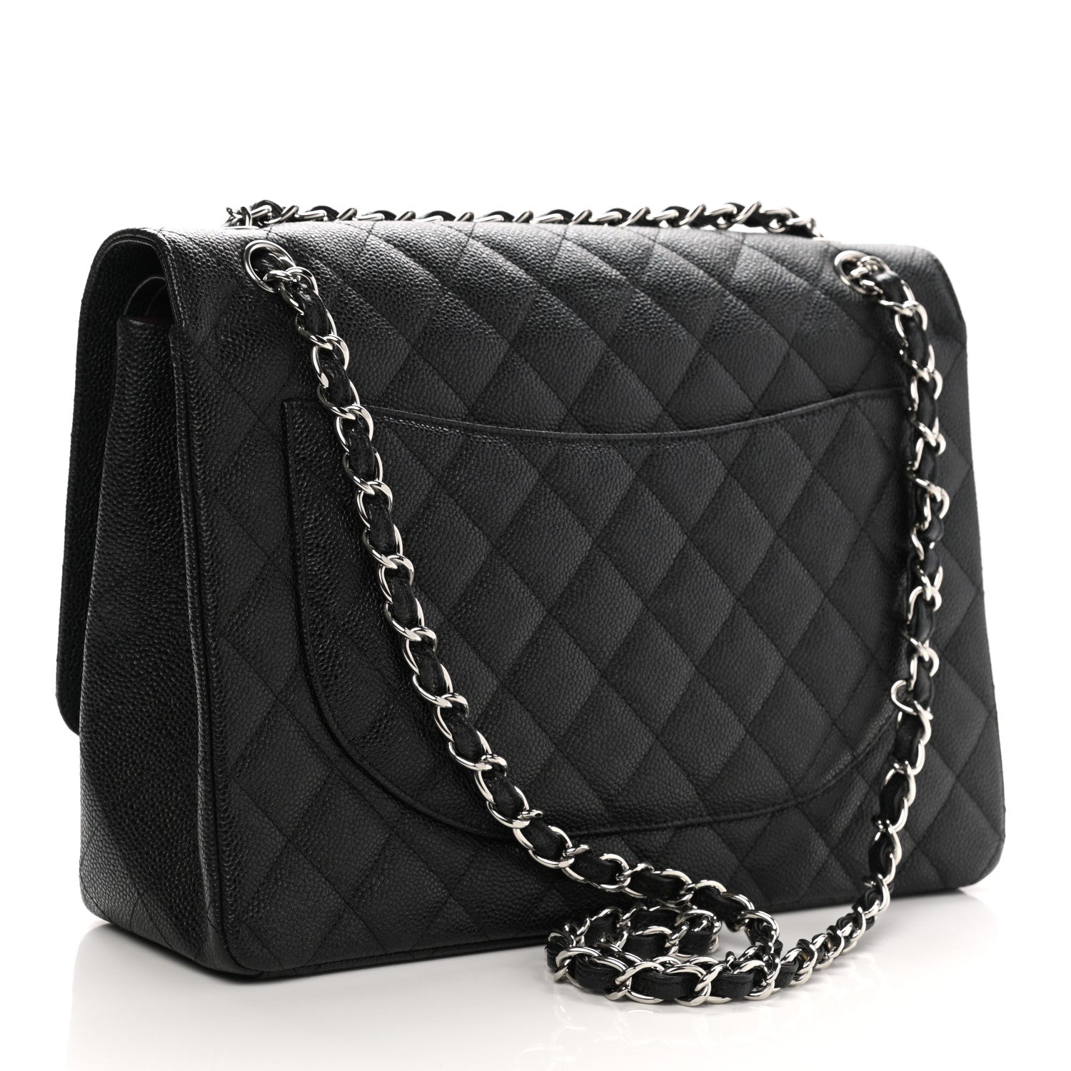 Chanel Caviar Quilted Maxi Double Flap Black 3 of 15