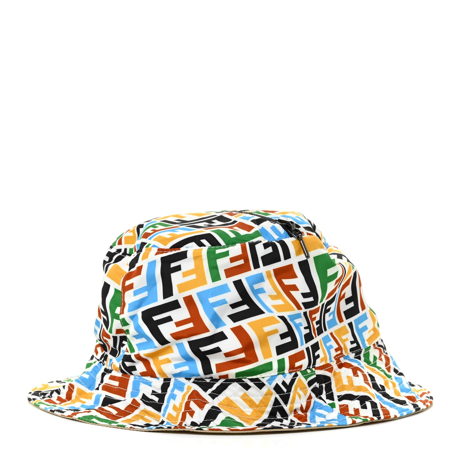 Fendi X SARA COLEMAN Nylon FF Vertigo Reversible Bucket Hat Multicolor 1 of 11