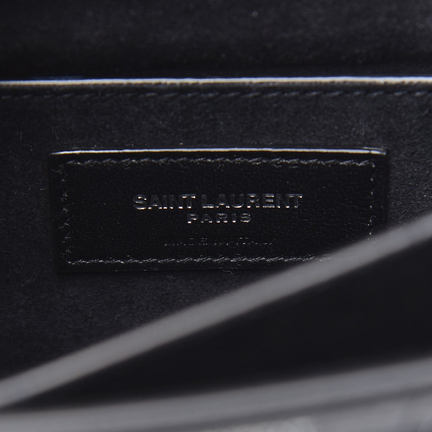 Calfskin Crocodile Embossed Medium Monogram Sunset Black