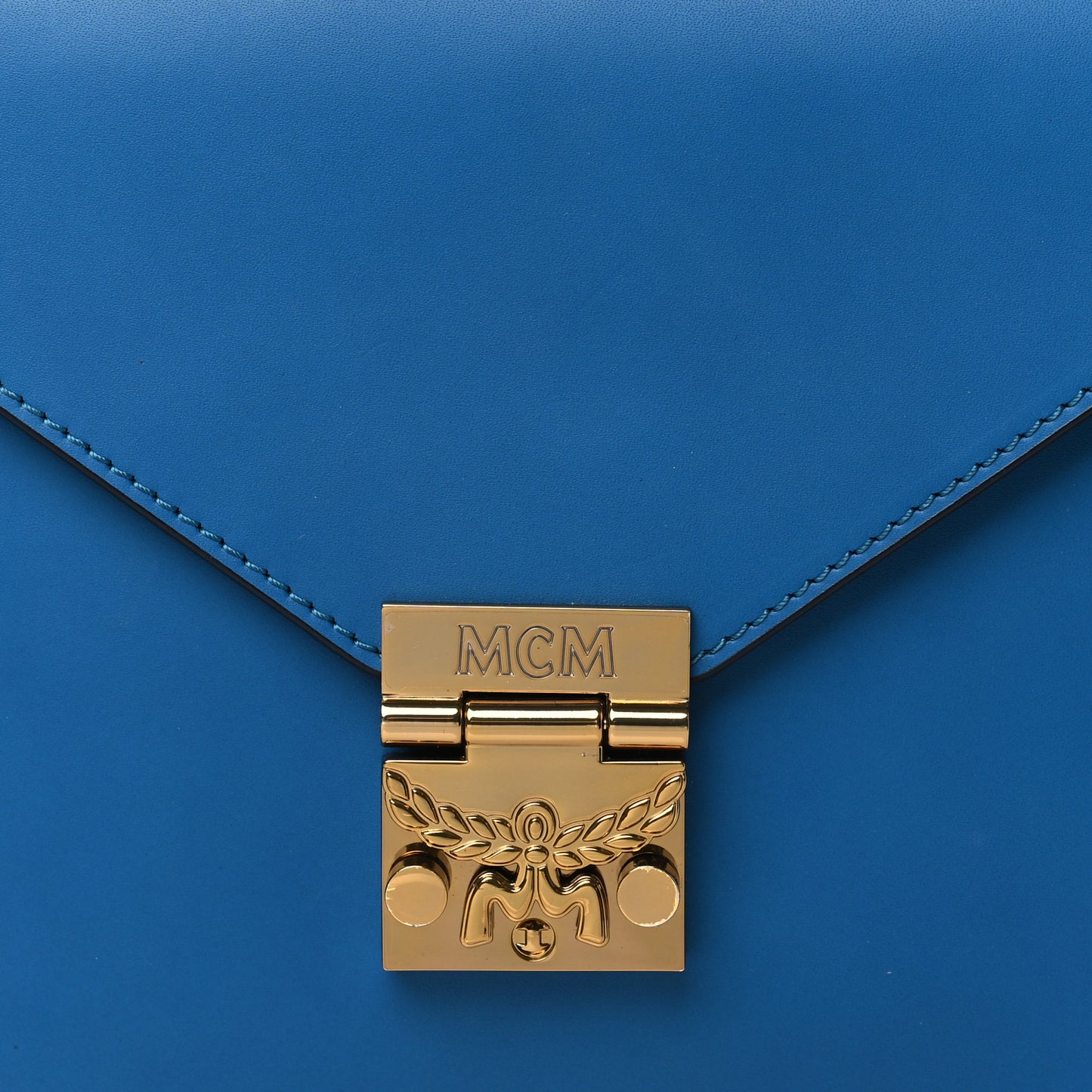 Calfskin Patricia Park Avenue Crossbody Bag Blue