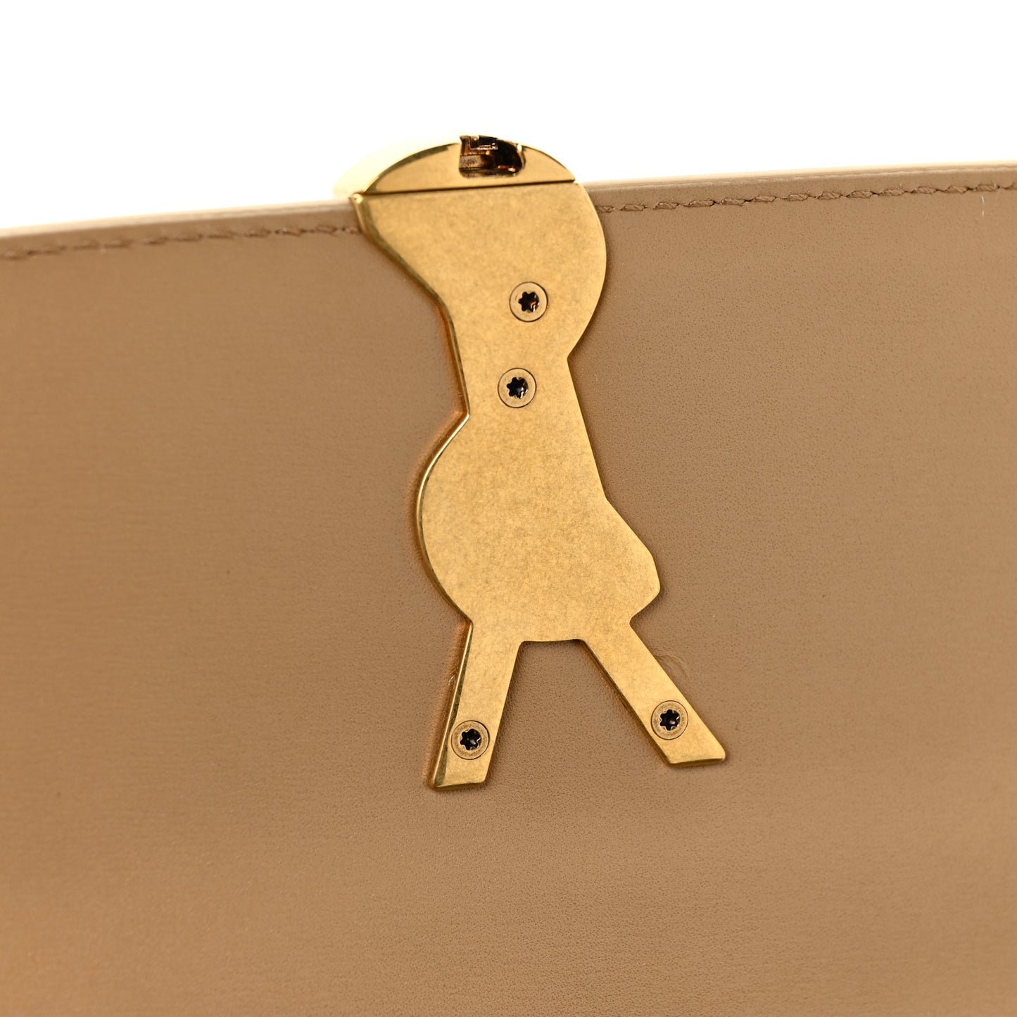 Box Calfskin Monogram Medium Solferino Satchel Natural Tan