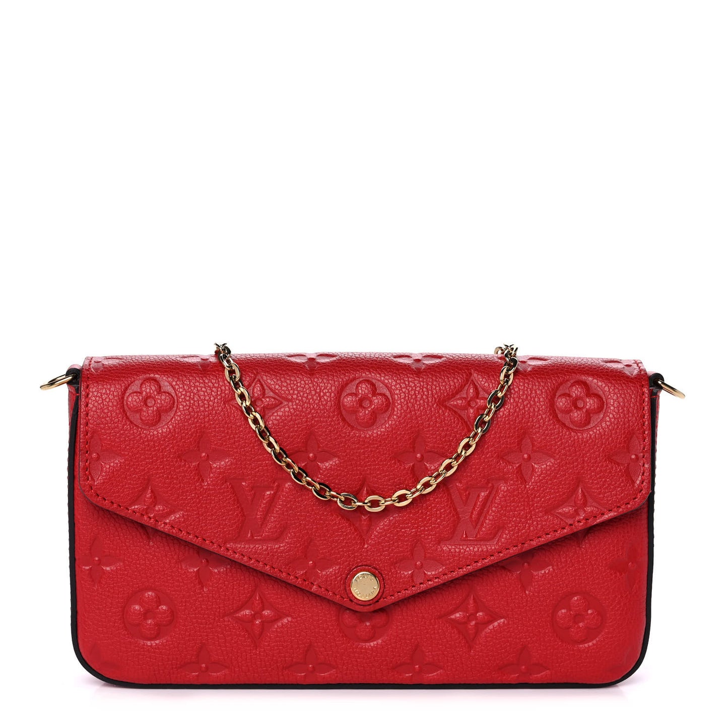Empreinte Pochette Felicie Chain Wallet Cherry