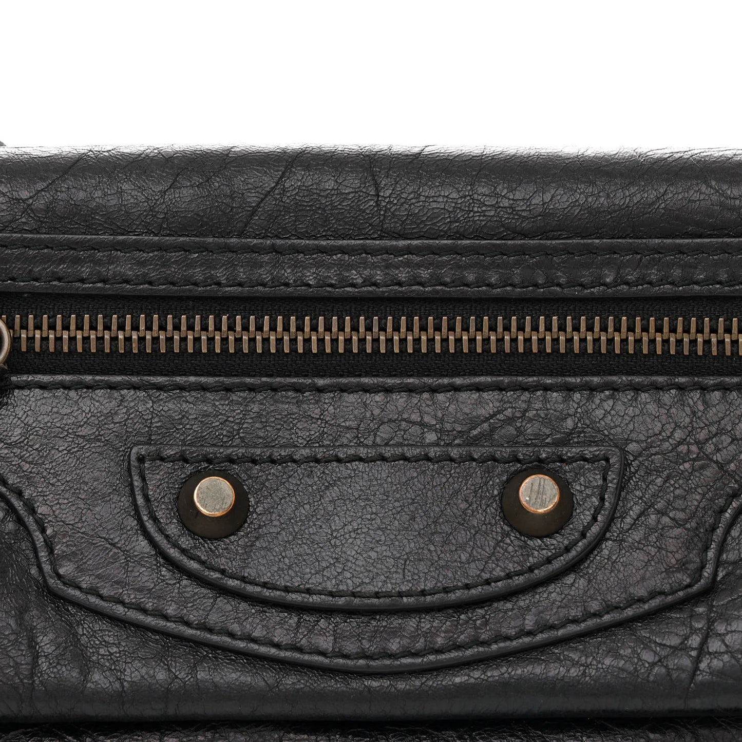 Agneau Classic Hardware Envelope Strap Clutch Black