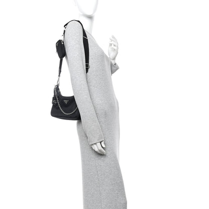 Prada Nylon Re-Edition 2005 Shoulder Bag Black 2 of 12