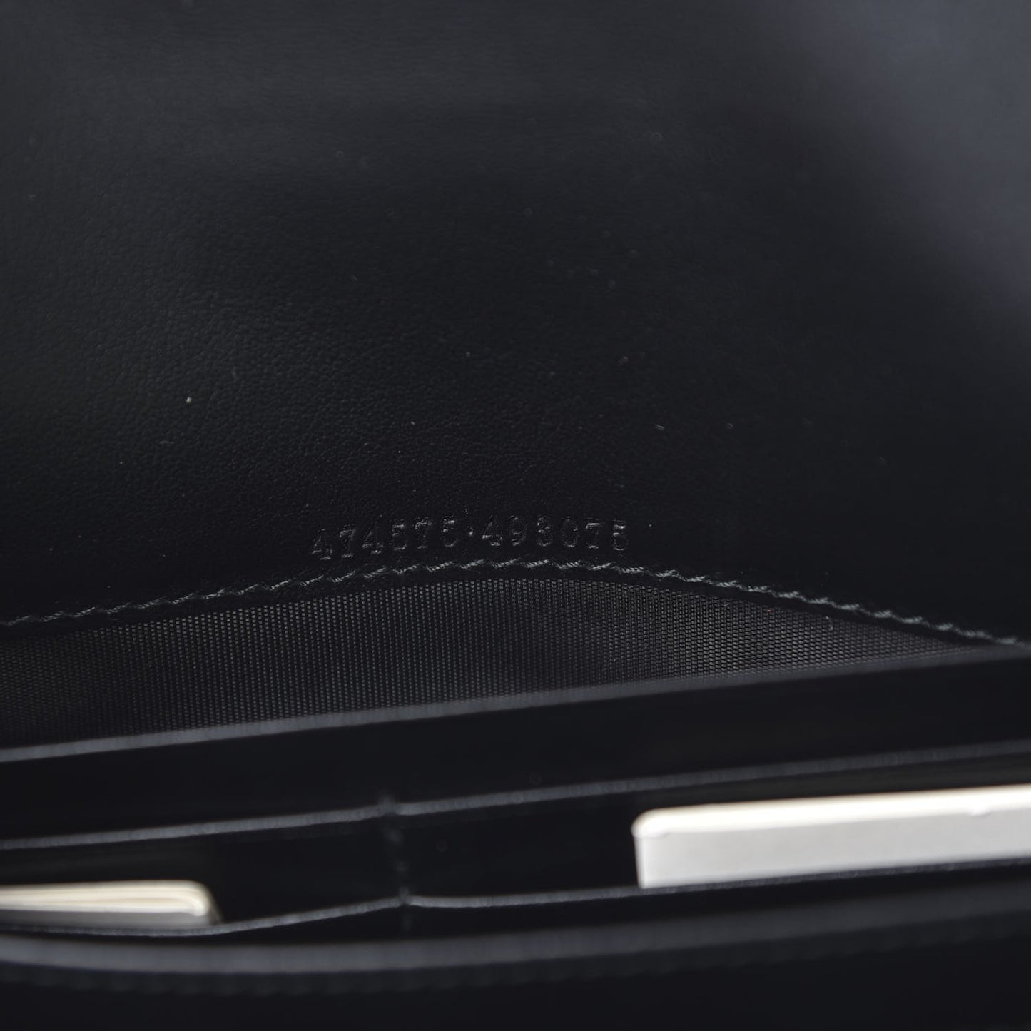 Calfskin Matelasse GG Marmont Chain Wallet Black