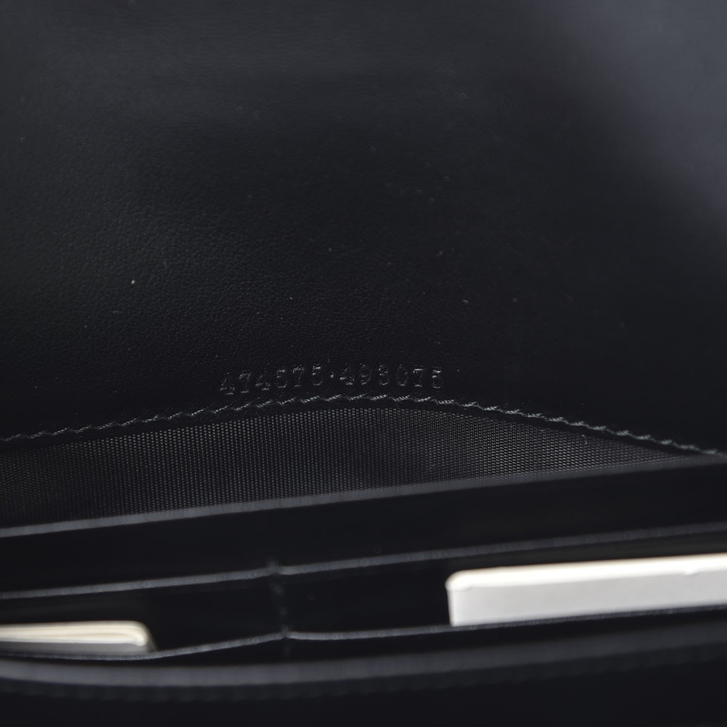 Gucci Calfskin Matelasse GG Marmont Chain Wallet Black 7 of 12