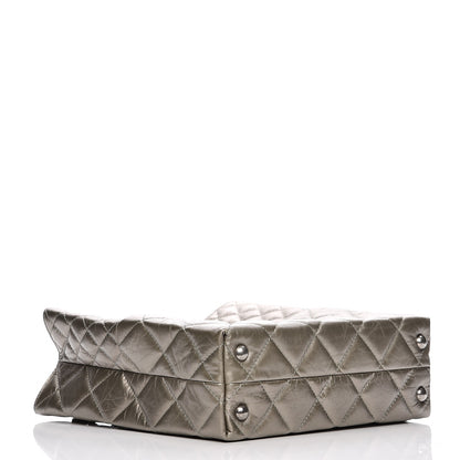 Chanel Aged Calfskin Quilted Reissue 2.55 Tote Light Gold 4 of 11