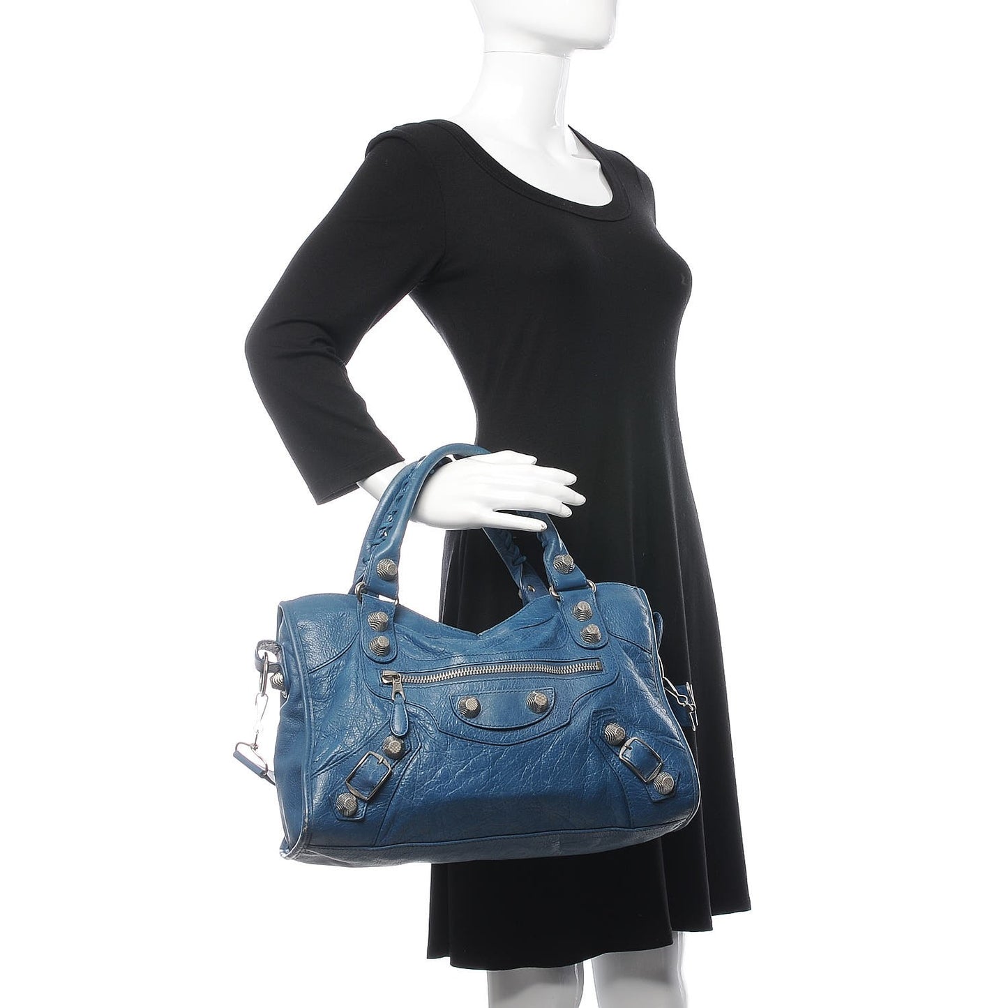 Agneau Giant 21 Silver Hardware City Bleu