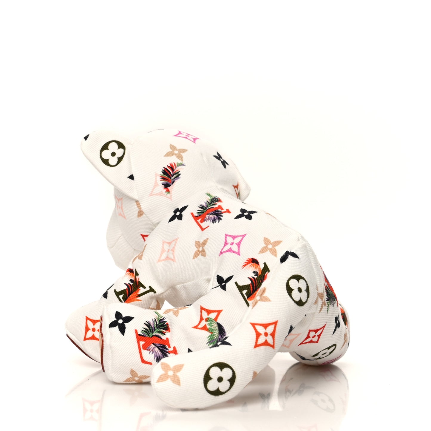 Cotton Monogram Print Doudou Tigre White Multicolor