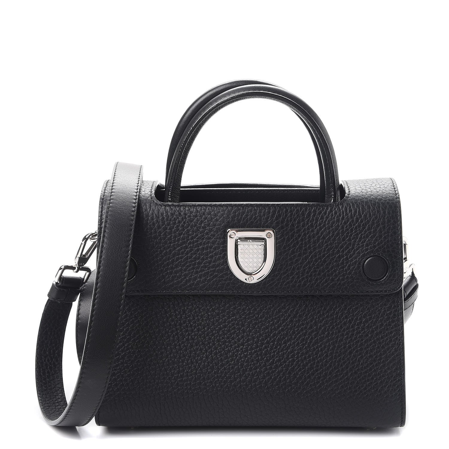 Christian Dior Grained Calfskin Mini Diorever Flap Black 1 of 7