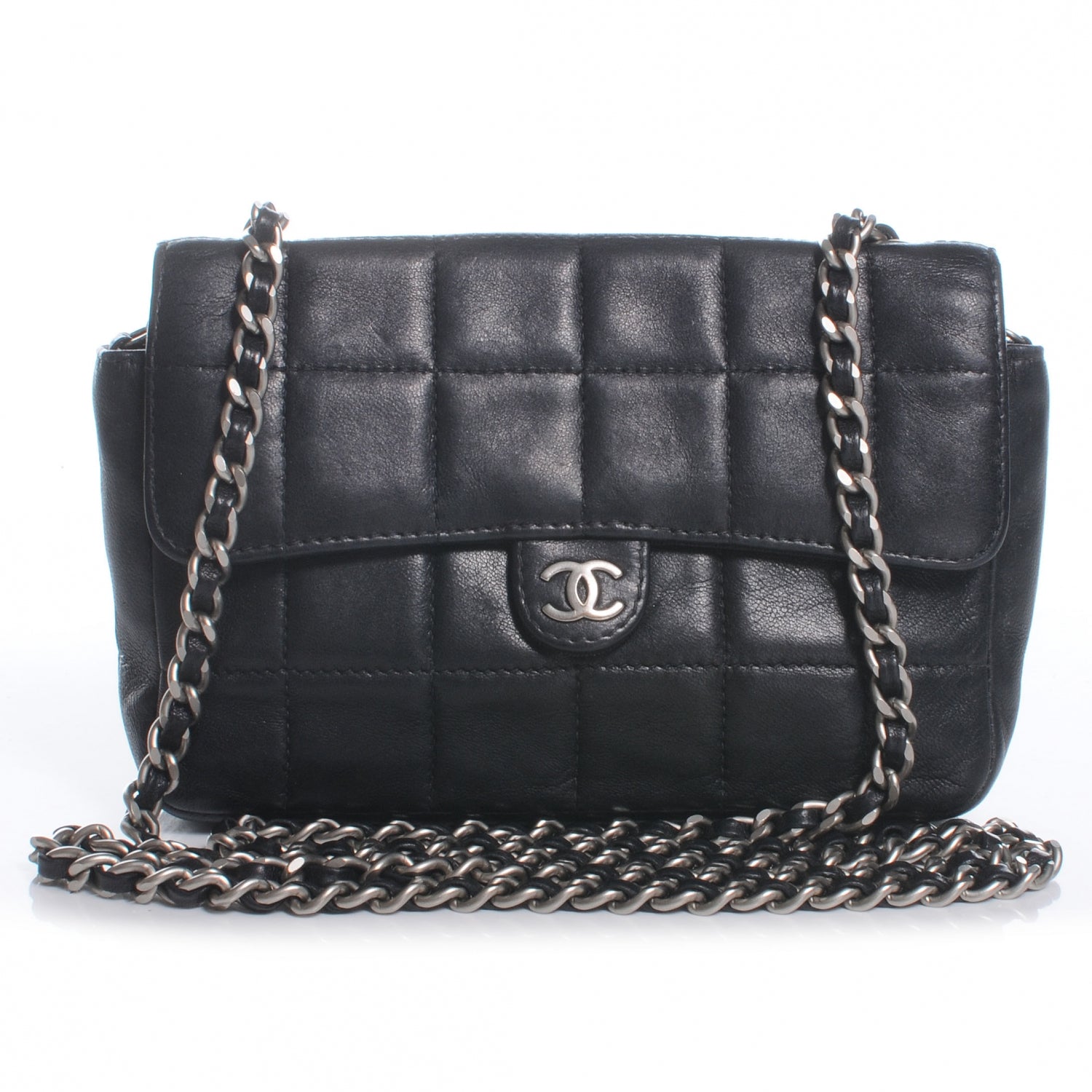 Chanel Lambskin Chocolate Bar Mini Flap Black 1 of 8