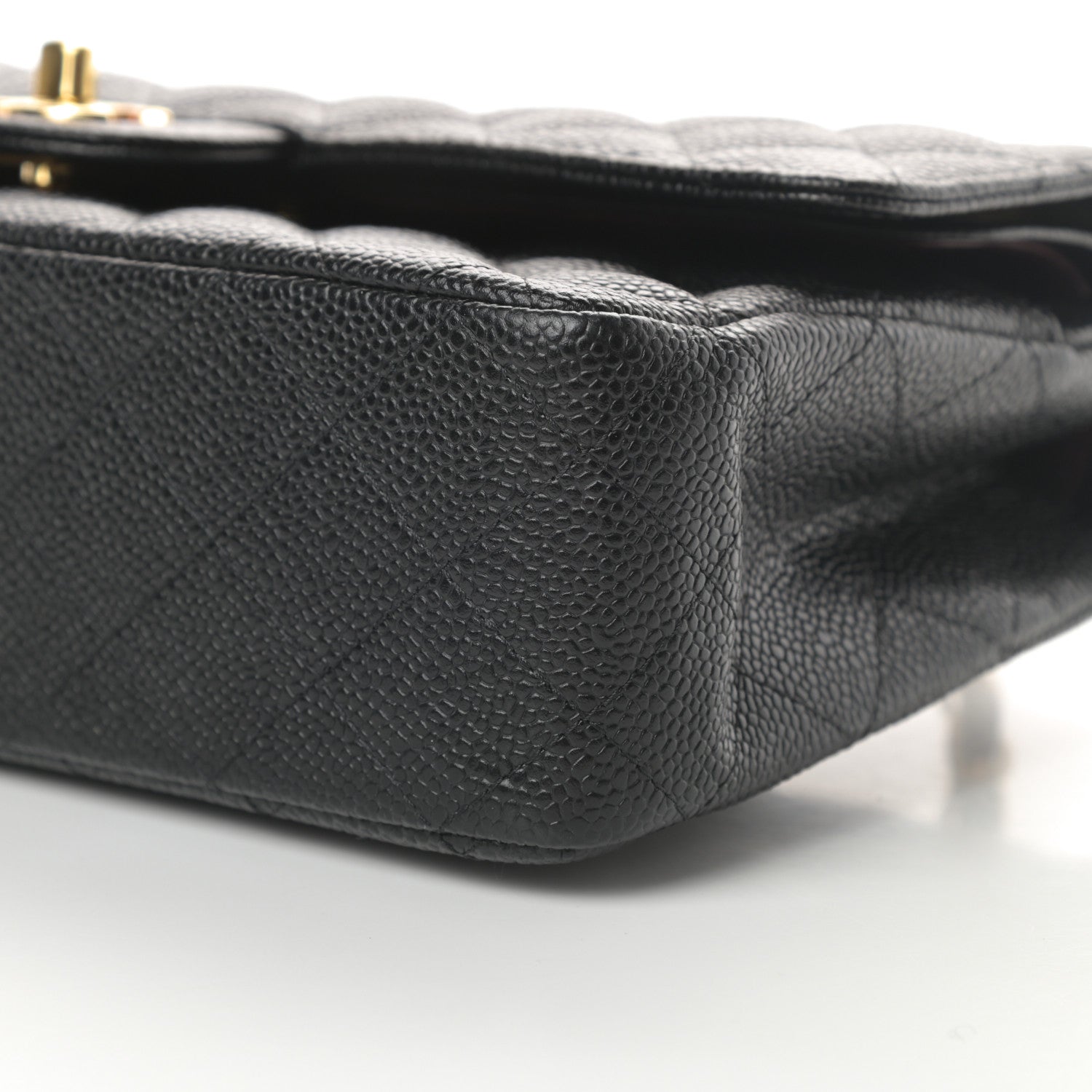 Chanel Caviar Quilted Medium Double Flap Black 10 of 13
