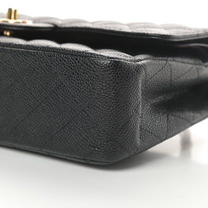 Chanel Caviar Quilted Medium Double Flap Black 10 of 13