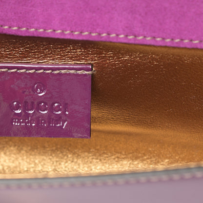 Gucci Patent Romy Clutch Purple 6 of 7