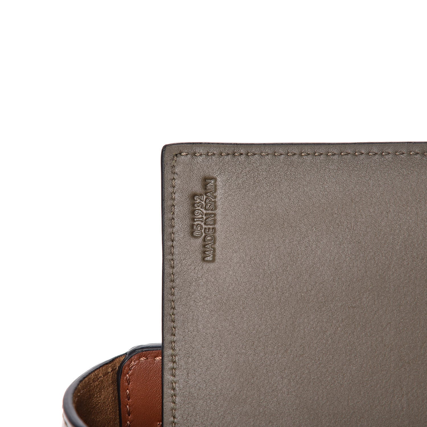 Loewe Calfskin Linen Mini Lazo Tote Khaki Green 9 of 16