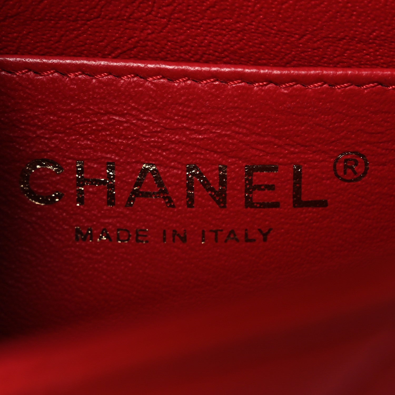 Chanel Lambskin Quilted Mini Rectangular Flap Red 6 of 14