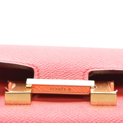 Hermes Epsom Constance Long Wallet Rose Jaipur 15 of 20