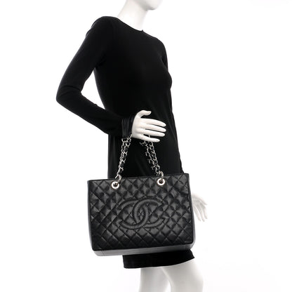 Chanel Caviar Quilted Grand Shopping Tote GST Black 2 of 8