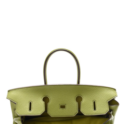 Hermes Togo Birkin 35 Vert Anis 13 of 37