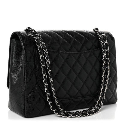 Chanel Caviar Quilted Maxi Single Flap Black 3 of 10