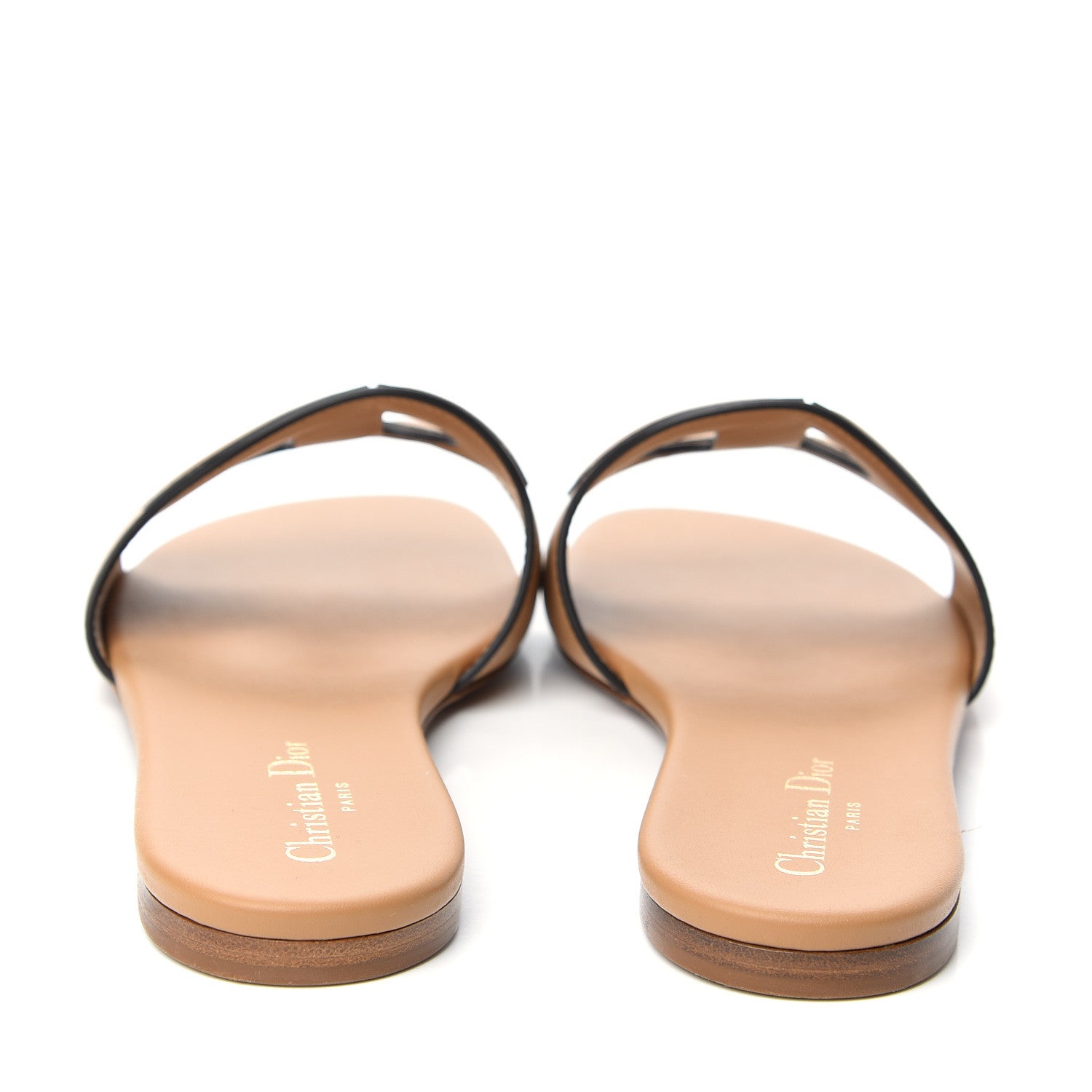 Christian Dior Calfskin D-Club Mule Sandal 38.5 Natural 7 of 11