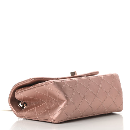 Chanel Metallic Grained Calfskin Quilted 2.55 Reissue Mini Flap Copper Pink 4 of 12