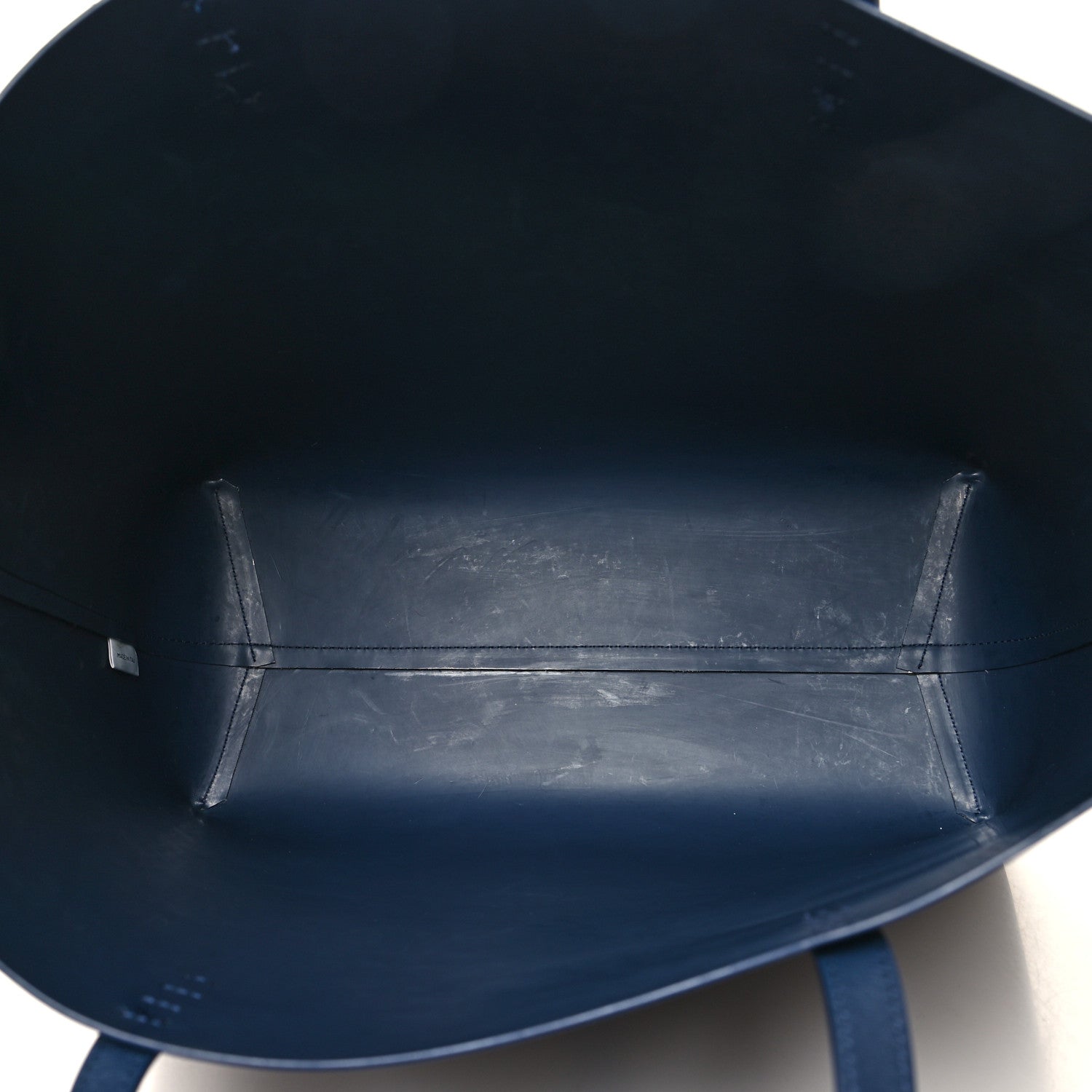 Mansur Gavriel Calfskin Large Shopping Tote Blue 10 of 16