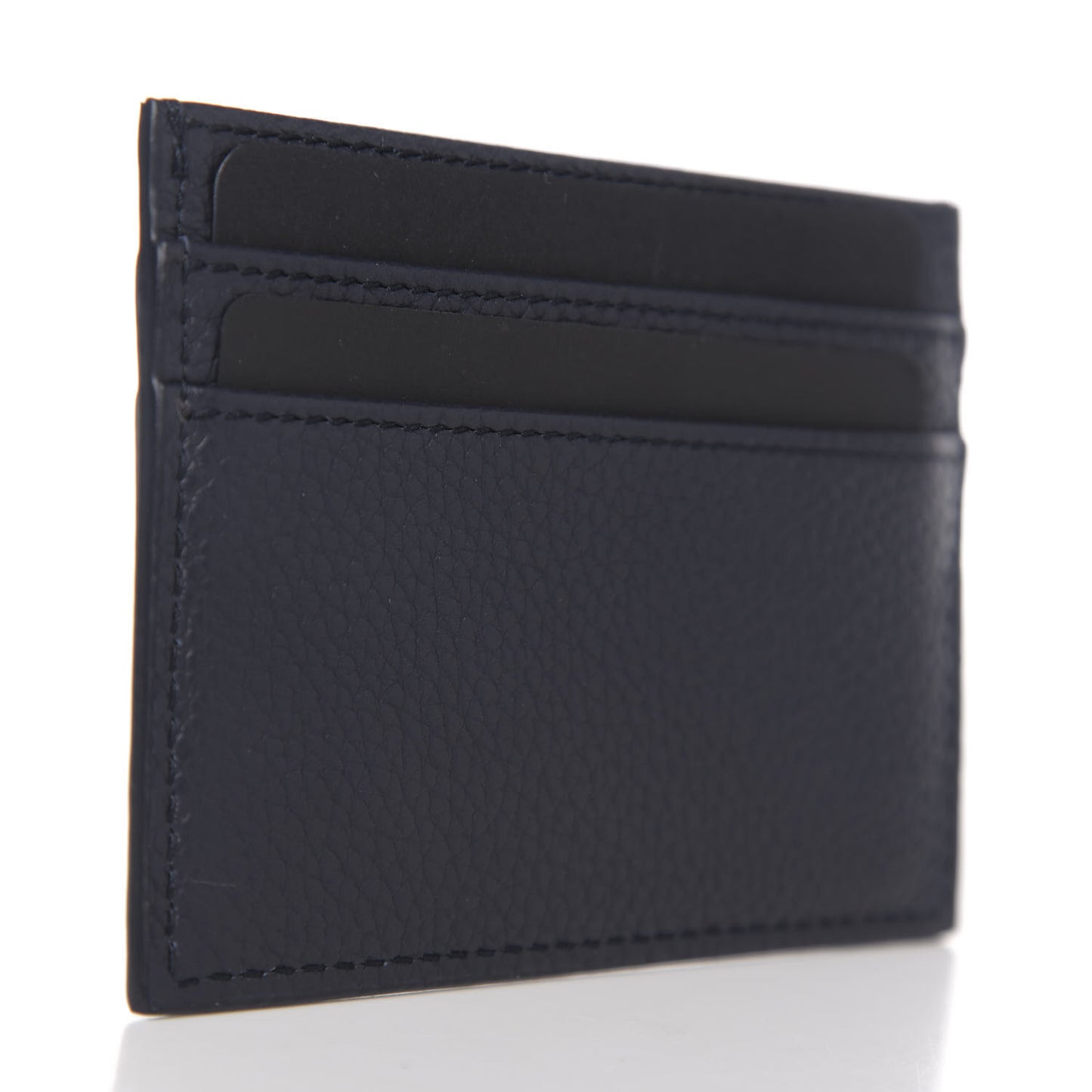 X AIR JORDAN Grained Calfskin Card Holder Bleu