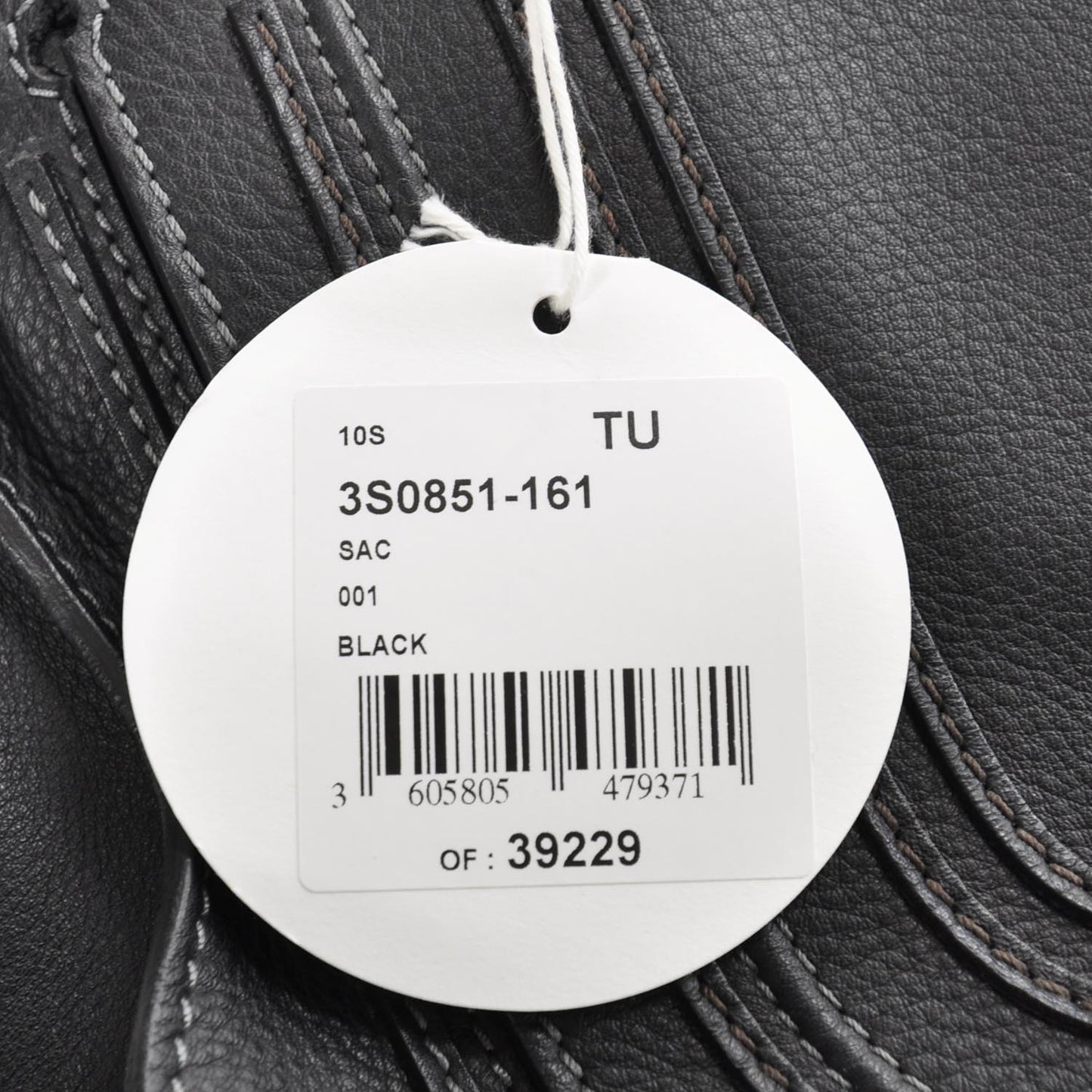 Leather Large Marcie Satchel Black