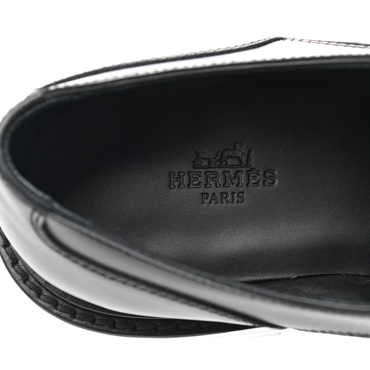Glossed Calfskin First Oxford 37.5 Black