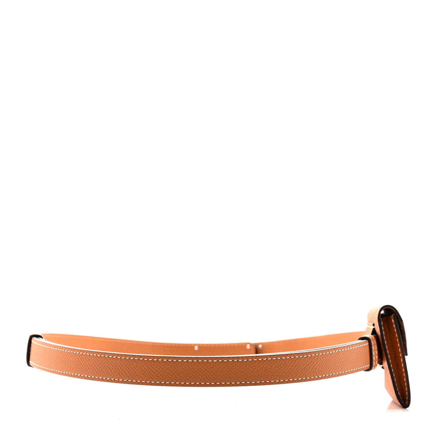Hermes Epsom Kelly Pocket Belt Gold 3 of 8
