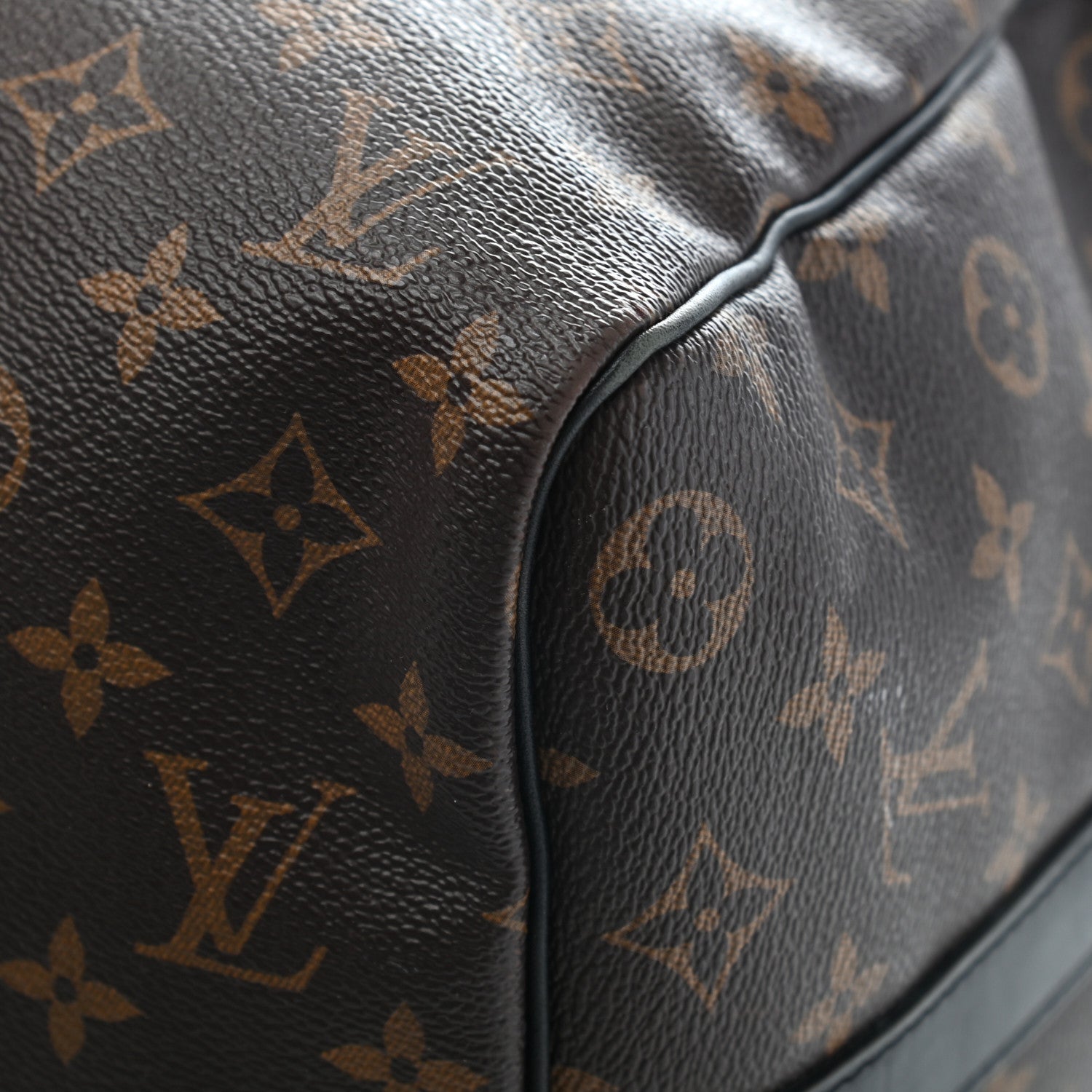Louis Vuitton Monogram Macassar Keepall Bandouliere 45 10 of 19
