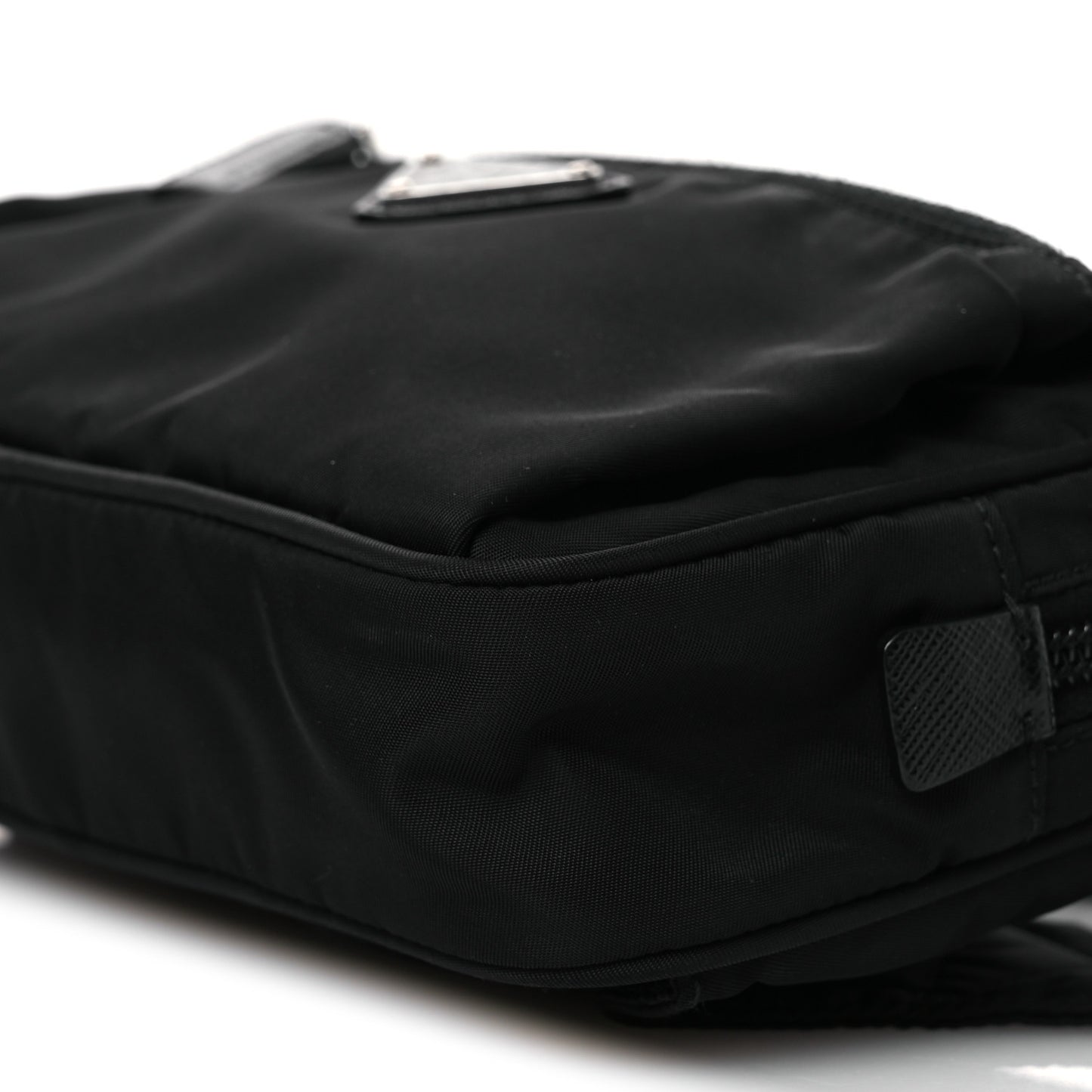 Re-Nylon Saffiano Belt Bag Black
