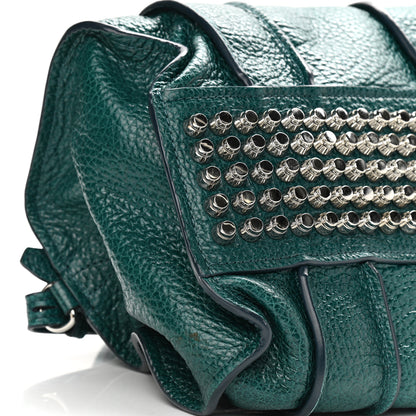 Alexander Wang Pebbled Lambskin Inside Out Rocco Dark Mosaic Rhodium Hardware 8 of 9