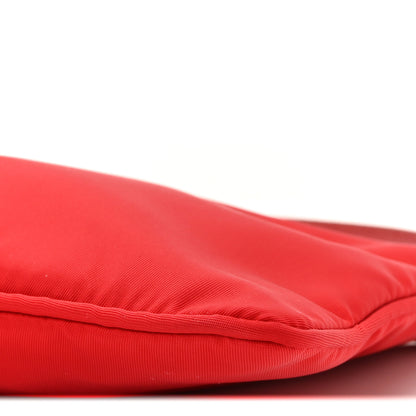 Prada Re-Nylon Vela Saffiano Mini Pochette Bag Rosso 9 of 9