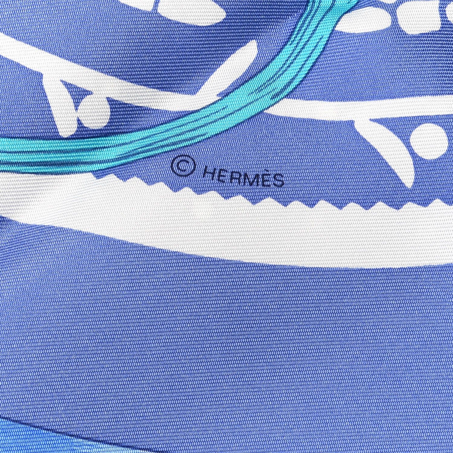 Hermes Silk Caleche Elastique Etriers Remix Double Scarf Stole Bleu Gitane Bleu Denim Vert 5 of 5